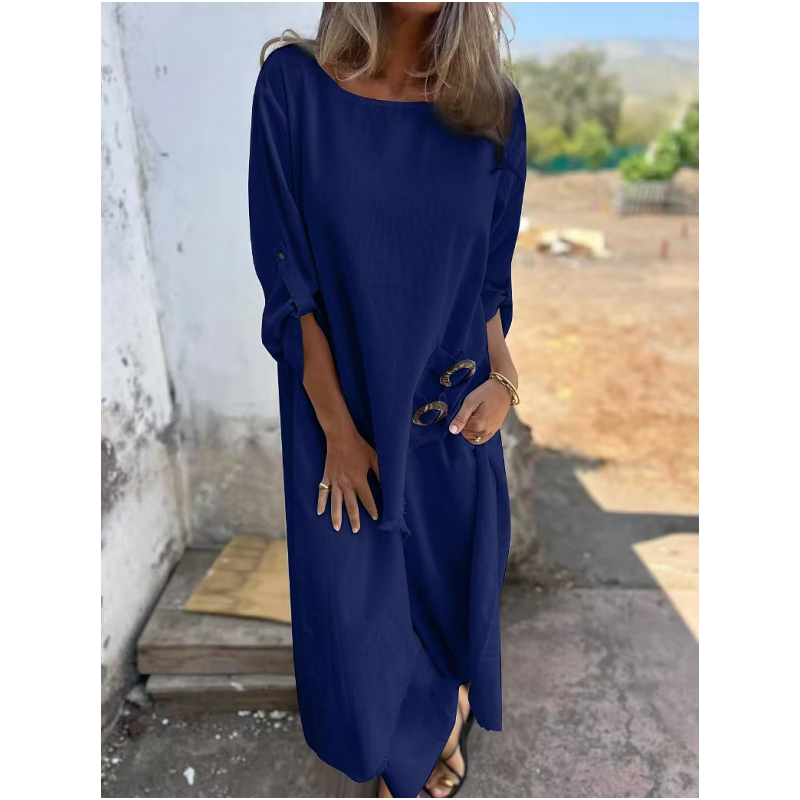Anya™ | Metal Button Loose Robe Set