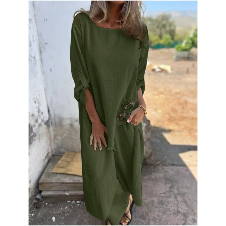 Anya™ | Metal Button Loose Robe Set